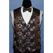 Multi Sport Tuxedo Vest and Bow Tie